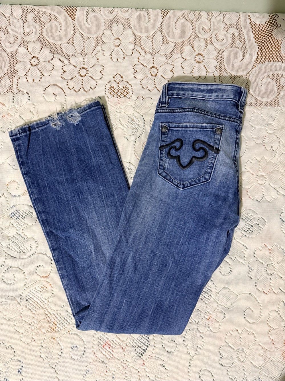 Low Rise Rerock for Express- Classic Mid Wash - Picture 2 of 6